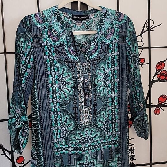 Hemant & Nandita Marche Silk Dress - Picture 5 of 13